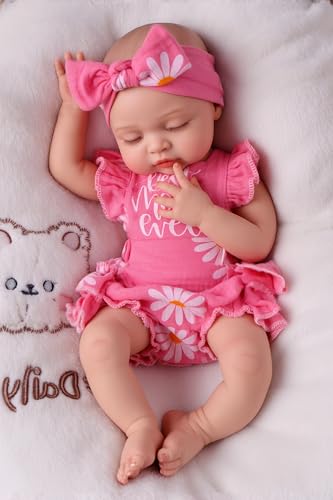BABESIDE Silicone Baby Doll - 16 Inch Reborn Baby Dolls Silicone Full Body, Anatomically Correct Realistic Newborn Baby Girl Doll, 4 lb Real Life Baby Doll with Feeding Kit & Gift Box for Kids Age 3+