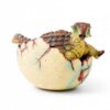 Baby Dinosaur Egg Toy with Detachable Eggshell, PVC Dino Figure for Kids