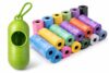 Baby Disposable Diaper Bags with Dispenser Waste Bags 6 Refill Rolls/90 Bags Convenient & Quick Diaper Disposal Unscented Leak&Odors Proof Diaper Trash Bags (6 Roll + Case) 7 Set