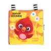 Baby Einstein Nature Sounds Soft Activity Book, Interactive Sensory Cloth Book with Crinkles & Rattle, 0-36 Months