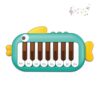 Baby Musical Piano Toys for Toddler age1-3, Busy Board with Music & Light, Birthday Toy for Infant Toddler 1-3 Years and Older Boy Girl Gifts (Green-Fish)