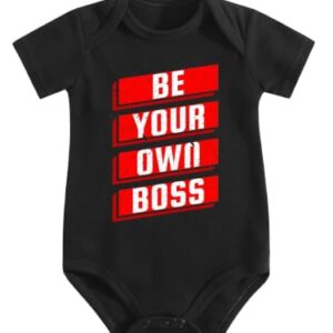 Baby Romper,Be Your Own Boss,Adorable Whimsical Print Daily Clothing
