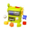 Baby Shape Sorter Game Machine, Montessori Triangle Mini Vending Machine Shape Matching Game for Boys Girls Birthday Gifts, Dinosaur Toy with 6 Shapes (Pentagram, Cube, Plum Blossom, Triangle