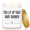 Baby Shower Hostess Gifts - Handmade Lavender Scented Soy Wax Candle 7oz