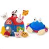 Baby Toys 6+ Months, Musical Crawling Crab Plush Toy & Montessori Farm Toy