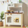 Babytronic Kids Play Kitchen Ages 3+ with Real Lights, Sounds (White)