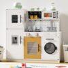 Babytronic Wooden Play Kitchen Sets for Toddlers Ages 3+ (White)
