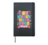 Back To School 5th Grade Here We Go Again Kids Fun Hardcover Journal, Black