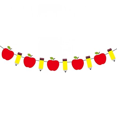 Back to School Classroom Decorations Bundle, 52-Piece SetBack to School Classroom Decorations Bundle-School Bus Pencil Banner,Pull Flags & Hanging Flowers for Bulletin Board,Door Decor-Vibrant Teacher Supplies for Pre-K & Elementary (52-Piece Set)