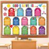Back to School Classroom Decorations Set Christian Bulletin Board Decor