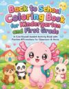 Back to School Coloring Book for Kindergarten and First Grade: A Cute Kawaii Axolotl Activity Book with Positive Affirmations for Classroom & Home (Kawaii Classroom Friends)
