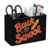 Back to School Desk Organizer PU Leather Caddy Holder