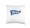 Back to School First Day 3rd Grade Pennant Flag Teacher Team Throw Pillow