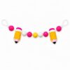 Back to School Garland 29.1in Felt Pencil Garland for Classroom Decorations, 3D Pencil Felt Ball Banner with 2 Pencils & 7 Balls, Pre-Assembled Hanging Decor for Teacher Desk, Mantel, Wall