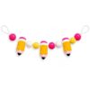 Back to School Garland 33.1in Felt Pencil Garland for Classroom Decorations, 3D Pencil Felt Ball Banner with 3 Pencils & 7 Balls, Pre-Assembled Hanging Decor for Teacher Desk, Mantel, Wall