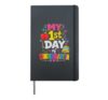 Back To School my 1st day of kindergarten Hardcover Journal, Black