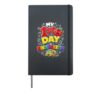 Back To School my 1st day of kindergarten Hardcover Journal, Black