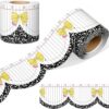 Back to School Sticker Notebook Pencil Bow Border Roll fit Classroom Decor