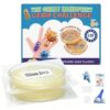 Bacteria Handprint Kit for Kids | 2 Giant 150mm Pre-Poured Agar Petri Dishes Science Fair Project | Microbiology Experiment Set with Magnifying Glass and Sterile Swabs | STEM Educational Gift