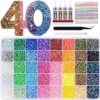 Badazzle Kit 40 Colors 35000PCS Bedazzled Kits Resin Jelly Flatback Rhinestones, Book Bedazzling Kit Bazzling Kits Small Gems with Tools Bedazzle Gems for Bedazzling Crafts & DIY Projects for Adults