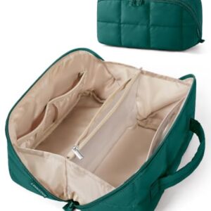 BAGSMART Travel Makeup Bag, Wide Open Water-Resistant Organizer
