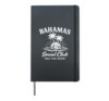 Bahamas Social Club Sea Vacation Hardcover Journal, Black