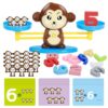 BAKAM Penguin Math Balance Scale, Toddler Counting Toys for 3 4 5 6 Year Old, Montessori Addition & Subtraction Weight Game, STEM Preschool Learning Activities, Educational Gift for Boys Girls