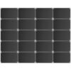 Balacoo 20pcs Blank Engraving Plates Aluminum Rectangle Sublimation Blank Name Plate with Burrfree Edges and Resisting Deformation for Office Desk and Labs Black