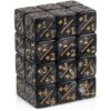 Balacoo 24 Pcs Token Dice Counter, 1/+1 D6 Plus & Minus Dice Set - Black