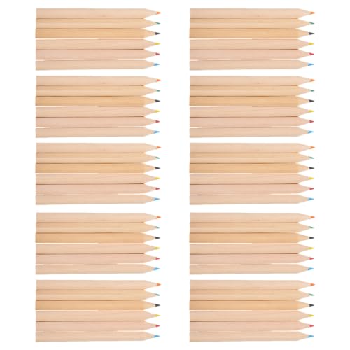 Baluue 10 Boxes Mini Pre-sharpened Colored Pencils 3.5 Inch Wooden Pocket Sketch Pencils with 6 Colors Per Box for Birthday Party and Back to School Supplies with Safe Handling