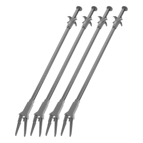 Baluue Aquarium Tweezers with Ergonomic Handles 4pcs Extra Long and Water-Resistant Plastic Material, Multipurpose Planting and Cleaning Tool for Aquatic Plants for Planted Tank Use