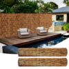 Bamboo Privacy Fence Roll Outdoor Garden Screen Panel Balcony Cover