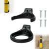 Bamokee MAP Gas Torch Holder Wall Mount, Dual Support Propane Cylinder Storage Rack with Snap-Fit Clip and Bottom Cradle, Heavy Duty Workshop Organizer for Standard 14.1 oz Torch Fuel Cylinders