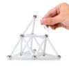 BANBBY 70pcs Magnetic Toys, 2.3" Building Sticks Set for Kids, Magnet Game, Silver