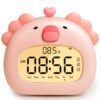 BANDIANCY Axolotl Kids Alarm Clock for Bedrooms, Pink Digital Alarm Clock