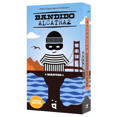 Bandido Alcatraz 10th Anniversary Edition – Cooperative Escape Card Game for Families & Friends – Strategy Game with Portable Travel-Friendly Play, Ages 6+, 1-4 Players, 15 Minute Playtime