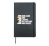 Ban Liars And Crooks Not History And Books Hardcover Journal, Black