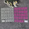 Banner Letters Metal Cutting Dies Alphabet Flag Die Cuts for Scrapbooking Birthday Card Making Craft Embossing Template 11.7x10.5cm
