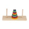Baoblaze of Wooden Puzzle 10 Rings Geometric Stacker Kids Developmental Toy, 10 Colorful Pieces