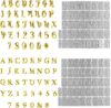 BAOFALI 2PCS Hot Foil Plate,Morden Script Alphabet Letter Numbers Metal Foil Plate Dies for Card Making Paper Crafts Embossing Scrapbooking Arts Crafts Scrapbooking Supplies