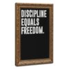 BAOGELI Discipline Equals Freedom Poster Motivational Quotes