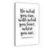 BAOGELI Do What You Can Poster Motivational Quotes