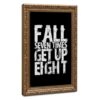 BAOGELI Fall Seven Times Get Up Eight Poster Motivational Quotes
