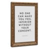 BAOGELI No One Can Make You Feel Inferior Poster Motivational Quotes
