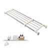 BAOYOUNI Adjustable Closet Rod 33-46" Tension Shelf Wardrobe Organizer