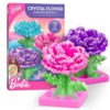 Barbie™ Crystal Growing Kit for Kids – Color & Grow 3 Flower Crystals for Kids in Minutes, Science Kit Ages 8–12, Crystal Making Experiment, STEM Activity Set for Girls, Craft Activity