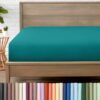 Bare Home Full Fitted Sheet - 1800 Ultra-Soft (Full, Emerald)