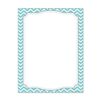 Barker Creek Designer Computer Paper, Turquoise Chevron, 8.5” x 11”, Decorative Printer Paper, Stationery, 50 Sheets per Pkg, Home, School and Office Supplies (740)