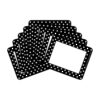 Barker Creek Name Tags, 2-3/4" x 3 1/2", Black and White Dots, 45 Name Tags Per Pack, Case of 2 Packs