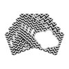 Barker Creek Name Tags, 2-3/4" x 3 1/2", Chevron, 45 Name Tags Per Pack, Black/White, Case of 2 Packs